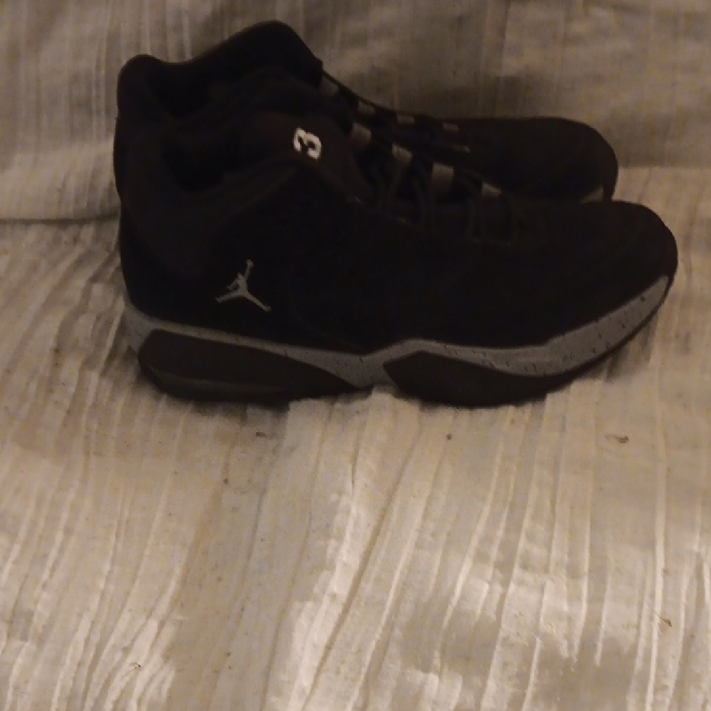 Jordan Black and Gray Sneakers